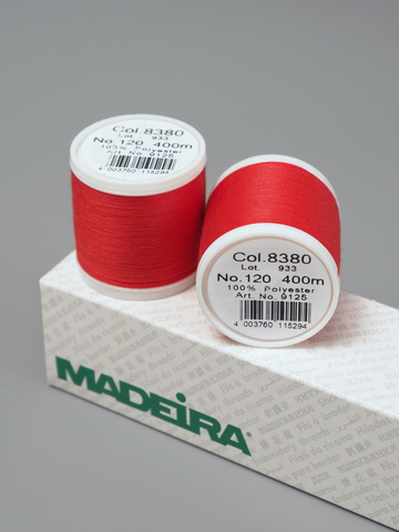Нитки швейные Madeira aerofil №120 Col. 8380 красный светлый