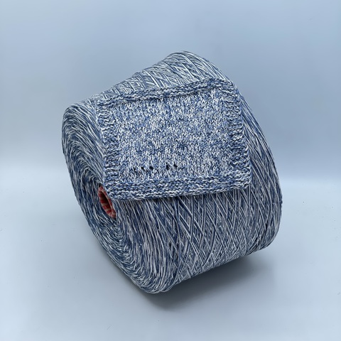 Авторская смотка, 236м, Лен, Полиэстер(пайетка), Хлопок, Мультиколор, 41203