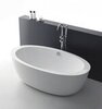 BelBagno BB67-1700 Отдельностоящая акриловая ванна в комплекте со сливом-переливом, 170x90, цвет: белый