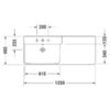 Duravit P3 Comforts 2334120030 Раковина мебельная