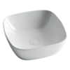 Ceramica Nova Element CN5006 Умывальник чаша накладная квадратная, 40x40, цвет: белый
