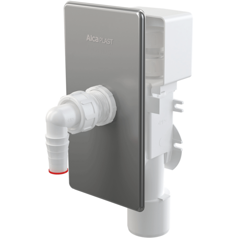 Alcaplast APS3P Сифон для стиральной машины под штукатурку хромированный