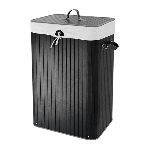 WasserKRAFT Nuthe WB-910-L Корзина для белья, цвет: чёрный