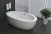 BelBagno BB67-1700 Отдельностоящая акриловая ванна в комплекте со сливом-переливом, 170x90, цвет: белый
