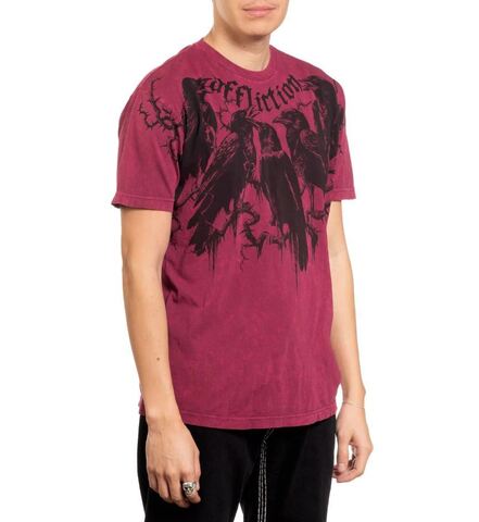 Affliction | Футболка мужская CROWS Tee BULV A25884 справа
