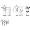 Ideal Standard i.life A T470801 Раковина для рук 40x36 см, с отверстием под смеситель, с отверстием перелива