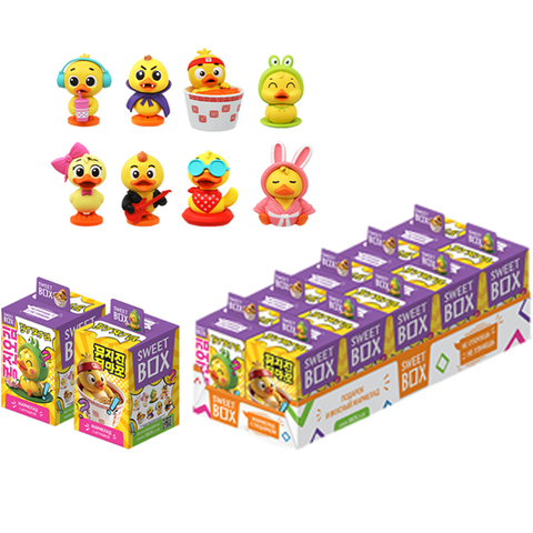 КОНФИТРЕЙД УТЯТА SWEET BOX Мармелад с игрушкой в коробочке 1кор*12бл*10шт, 10гр