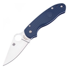 Фото Складной нож Spyderco Para 3 LTW сталь CPM-SPY27, рукоять FRN голубая