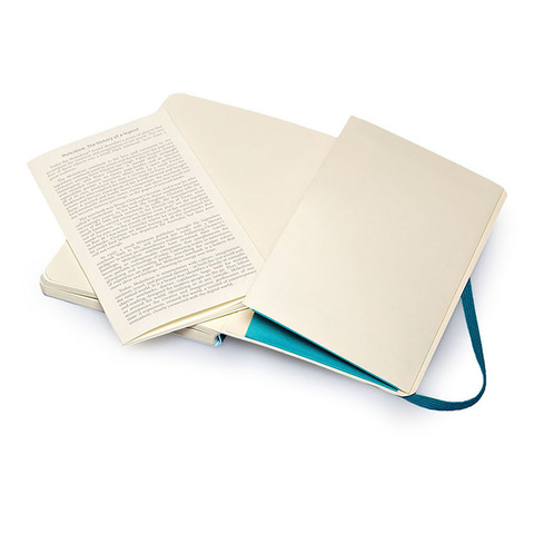 Блокнот Moleskine Classic Soft Pocket, цвет бирюзовый, в линейку
