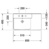 Duravit P3 Comforts 2334850000 Раковина мебельная