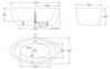 BelBagno BB67-1700 Отдельностоящая акриловая ванна в комплекте со сливом-переливом, 170x90, цвет: белый