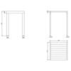 Gessi Rettangolo 20981#031 Табурет 31,5х31,5см, цвет: хром