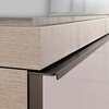 Geberit Citterio 500.566.JI.1 Тумба для раковины 118.4x55.4x50.4см, бежевый / глянцевое стекло, светлый дуб / меламин, структура дерева