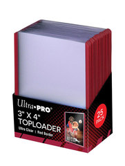 Ultra Pro - Жесткие прозрачные протекторы с красными краями (toploader)