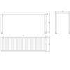 Gessi Rettangolo 20984#031 Скамья 1015х31,5см, цвет: хром