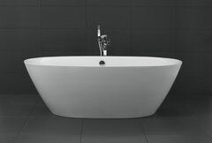 BelBagno BB68-1800 Отдельностоящая акриловая ванна в комплекте со сливом-переливом, 180x90, цвет: белый фото