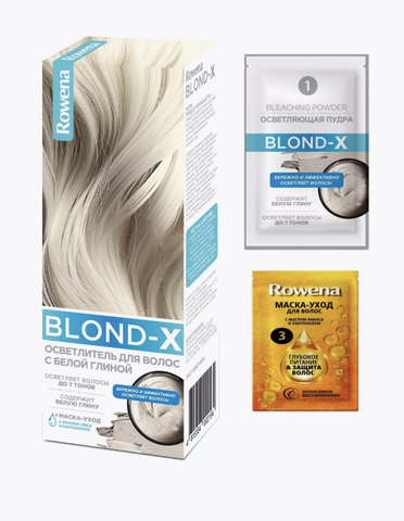 Осветлитель для волос Rowena BLOND-X с белой глиной — фото 4