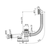 Alcaplast AG210135160 Слив для ванны, стандарт