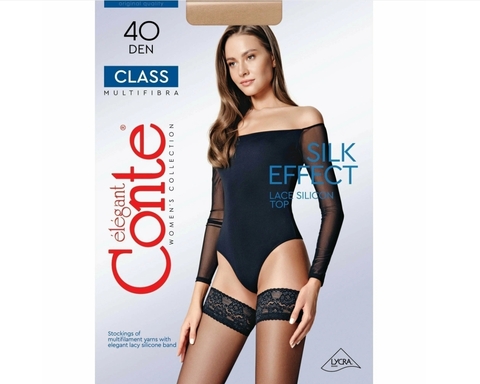 Чулки женские 40 Den Class, р.3-4 Natural Conte