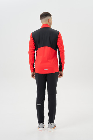 Мужской костюм для лыж и бега зимой Nordski Hybrid Pro 2.0 red-black