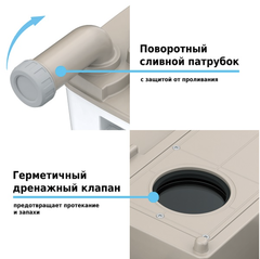 Биотуалет Lupmex 79112P 12л с индикатором с пробниками гранул