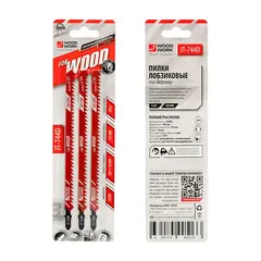 Пилки лобзиковые по дереву I=155 W=10 L=180 TPI=6 Woodwork JT-744D
