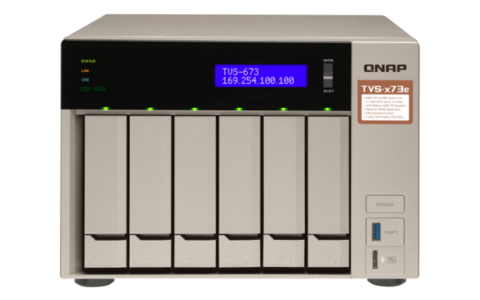 Сетевой RAID-накопитель QNAP TVS-673e-8G