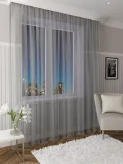 Тюль сетка в гостиную 260 х 400