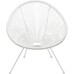 Комлект кресло + столик Acapulco White (2 предмета)