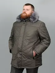 Куртка зимняя удлиненная Булат, хаки