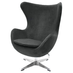 Кресло EGG CHAIR графит, искусственная замша