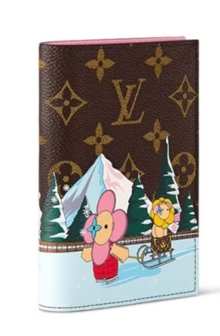 Обложка для паспорта Louis Vuitton Vivienne Skating