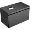 Geberit Citterio 500.558.JJ.1 Тумба для раковины 73.4x54.3x50.4см, черный / глянцевое стекло, темный дуб / меламин, структура дерева