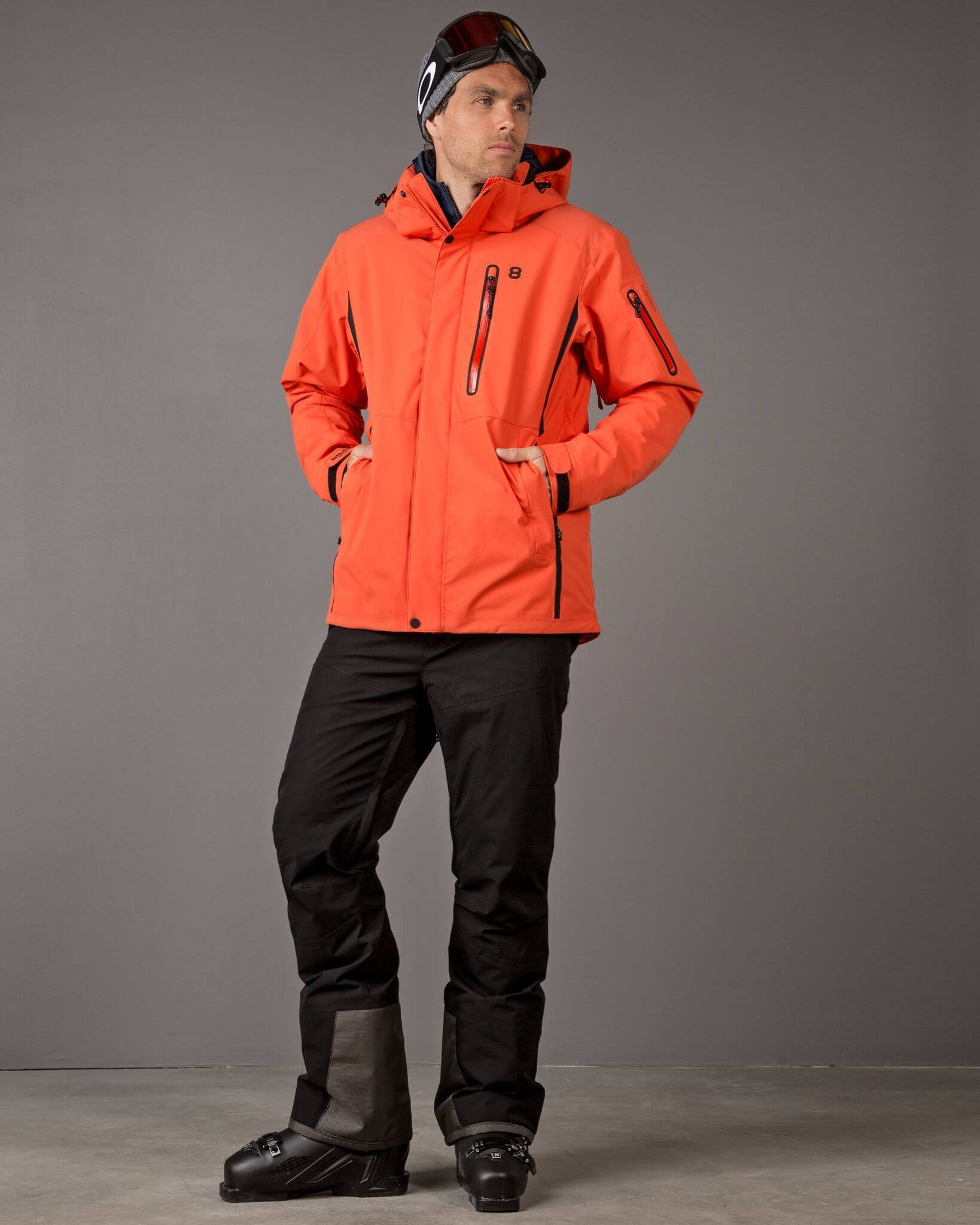 8848 Altitude Castor Wandeck горнолыжный костюм мужской red clay-black