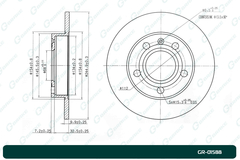 Диск тормозной G-brake  GR-01588