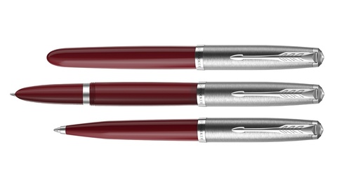 Ручка шариковая Parker 51 Core, Burgundy CT, (2123500)