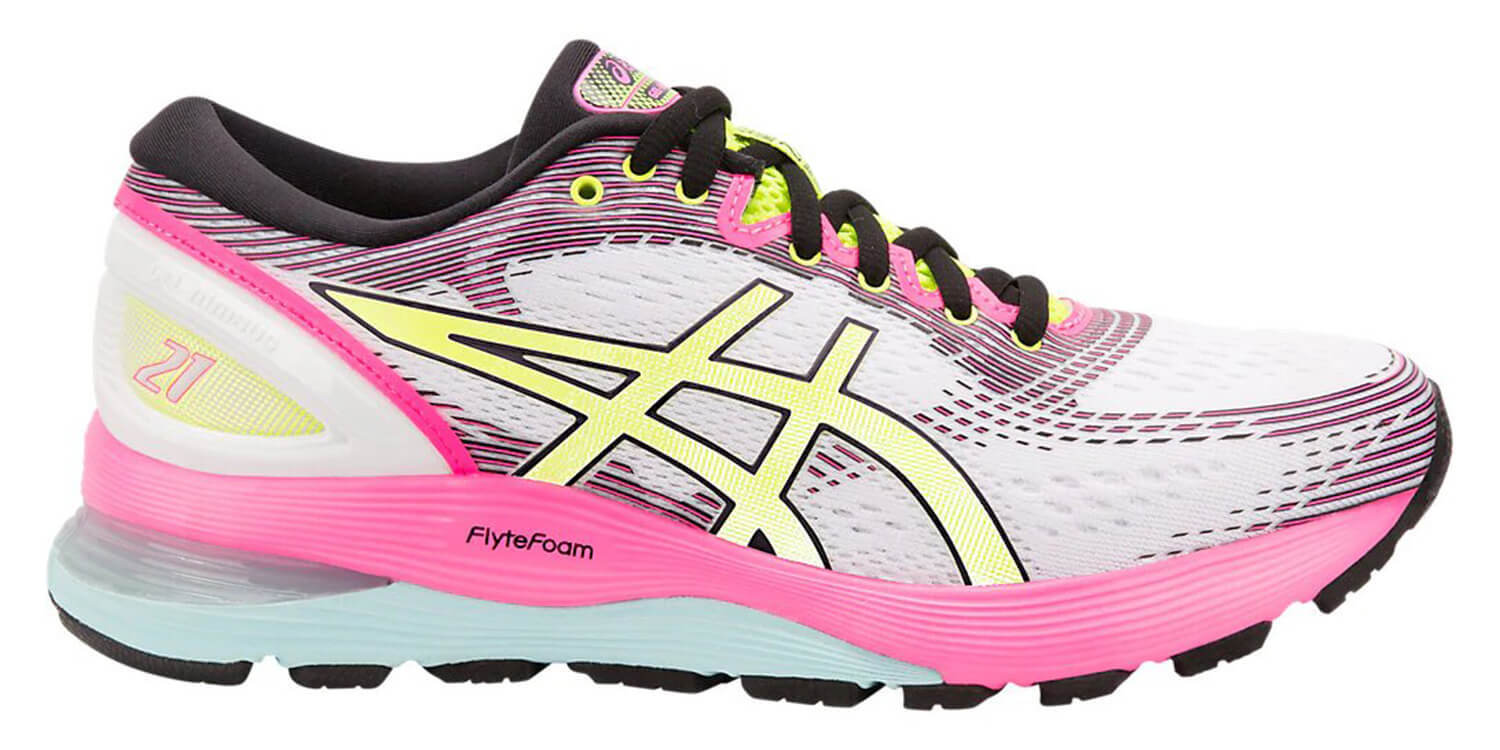Asics Gel Nimbus 21 Sp кроссовки для бега женские белые-розовые