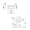 Duravit Starck 3 751500008 Раковина 500 x 260 мм, с 1 отв под смеситель справа, с переливом, цвет белый