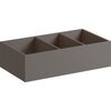 Geberit Xeno2 500.527.00.1 Вставка для выдвижного ящика Н-образная,37.3x9.8x20.8см, Серый / Меламин, древесная структура