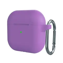 Чехол для наушников Apple AirPods 4, Purple (Фиолетовый), с карабином