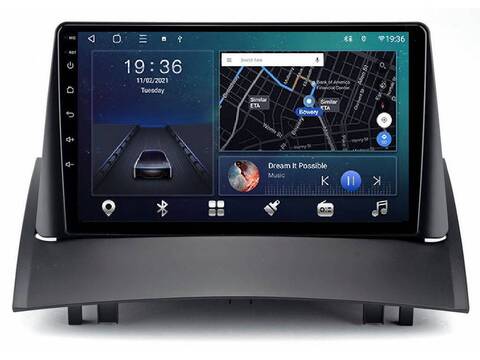 Магнитола Renault Megane 2 (2003-2008) Android 11 3/32GB QLED DSP 4G модель RE-035TS18