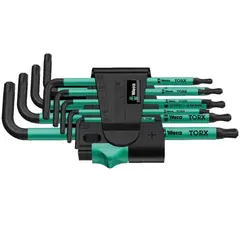 Набор Г-образных метрических ключей BlackLaser 967 PKL/9 TORX WERA 05024242001