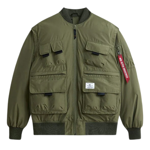 Бомбер Alpha Industries Multi Pocket Bomber Jacket OG-107 (Зеленый)
