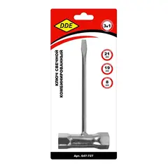 Ключ свечной комбинированный DDE 19*21мм (B&S, Stihl) 647-727