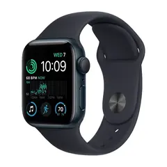 Умные часы Apple Watch SE (2022) GPS, 40mm, Aluminium Case with Sport Band S/M, Midnight (Темная ночь)