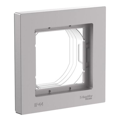 1-постовая рамка IP44 - AtlasDesign - алюминий