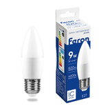 Лампа светодиодная LED 9вт Е27 белый матовая свеча LB-570 25937 FERON — фото 2