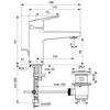 Ideal Standard Ceraplan BD227XG Смеситель для раковины 88 мм, со сливным гарнитуром, FirmaFlow, HWTC, 5 л/мин