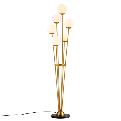Фото: Торшер Tortora brass - основной вид
