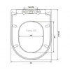 Berges Ego 082122 Унитаз подвесной Rimless 49см, сиденье дюропласт Toma SO, микролифт, быстросъем